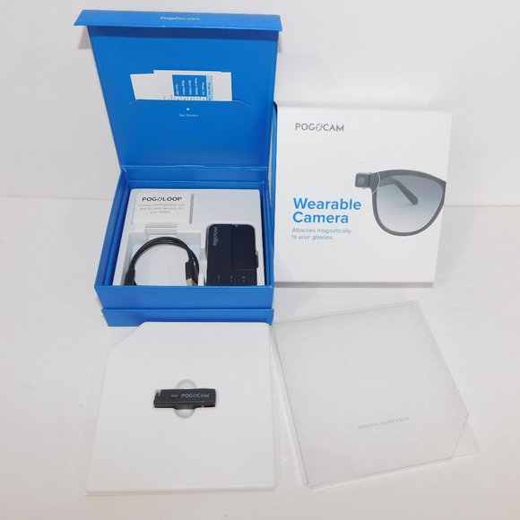 POGOCAM Wearable Magnetic Eye Glasses Camera Pogotec - Open Box - UNUSED - Picture 1 of 6